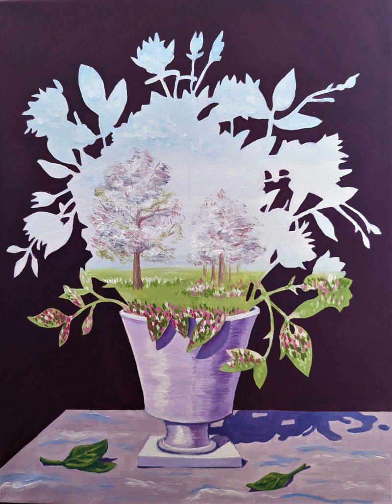 Flowers, Painting Ljiljana Đorđević