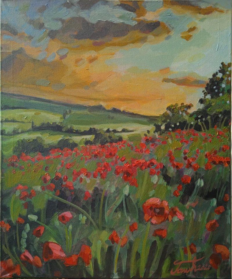 Field of buns, Painting Borko Golić