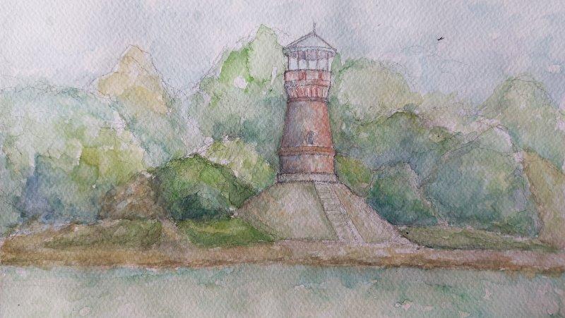 Pančevo beacon, Painting Ivan Špehar