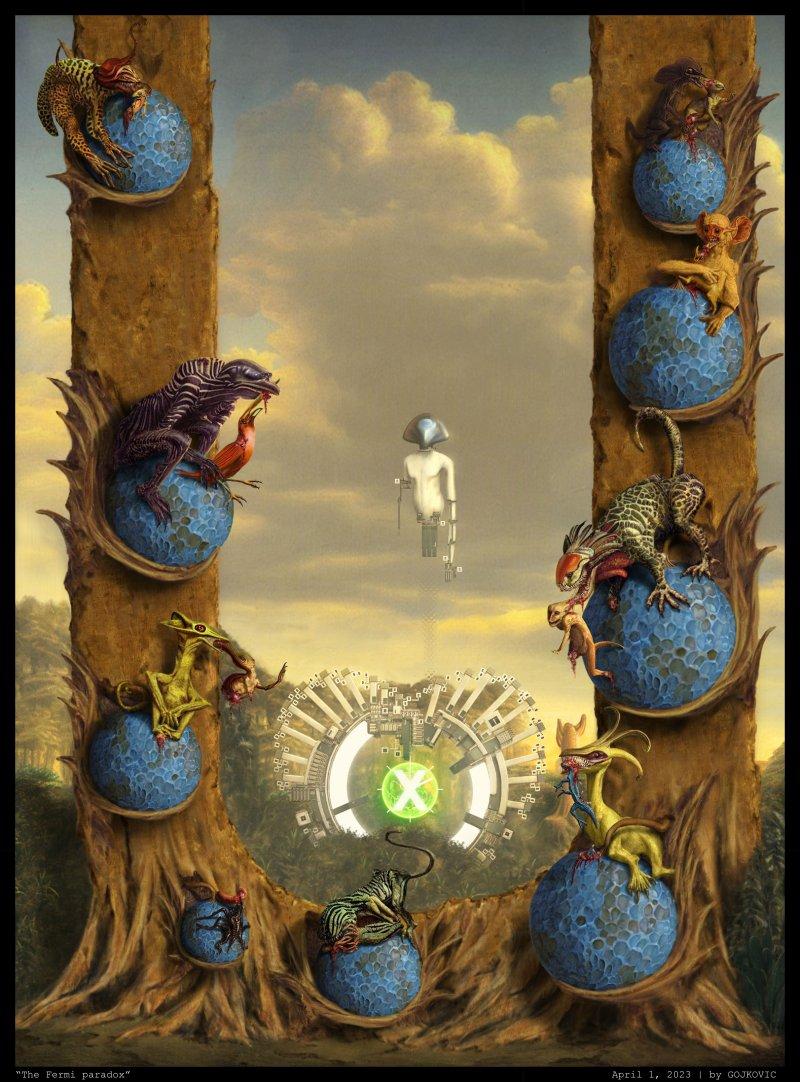 The Fermi paradox, Painting Nenad Gojkovic