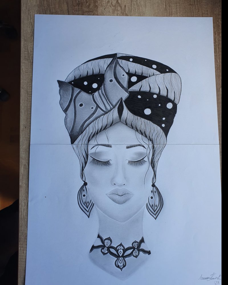 Portrait, Drawing Ljiljana Kostic