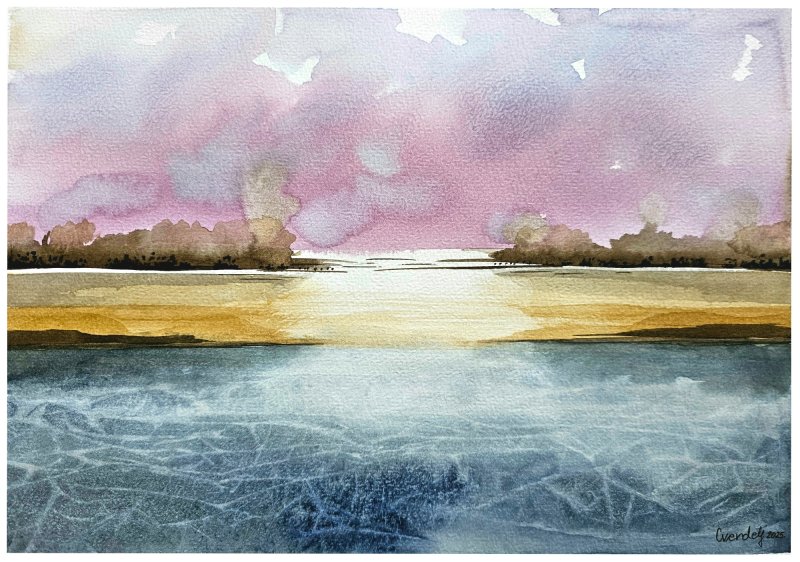 MISTIČNA REKA, Painting Danijela Cverdelj