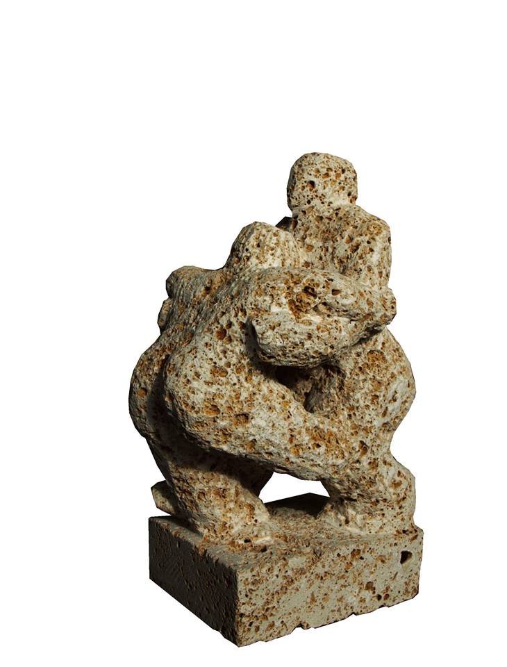 Petar Hranuelli, Game (father and child), Sculpture Petar Hranuelli