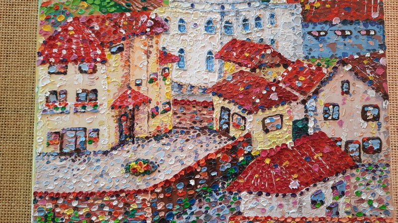 The Mosque, Painting Lidija Cvetkovic Jancic
