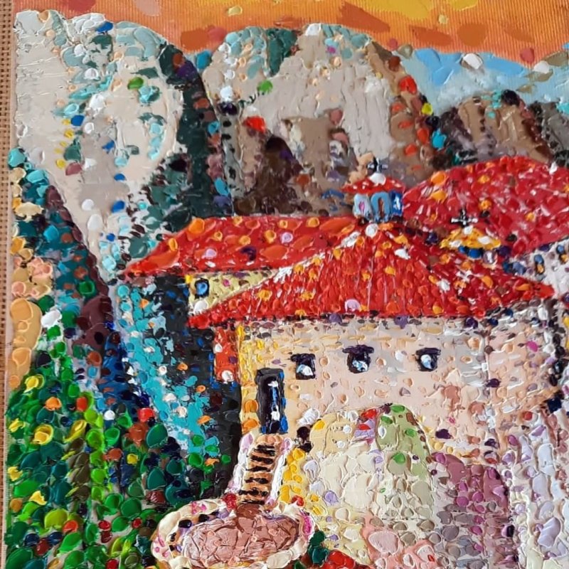 Manastir Sveta Varvara - Meteori, Slika Lidija Cvetkovic Jancic