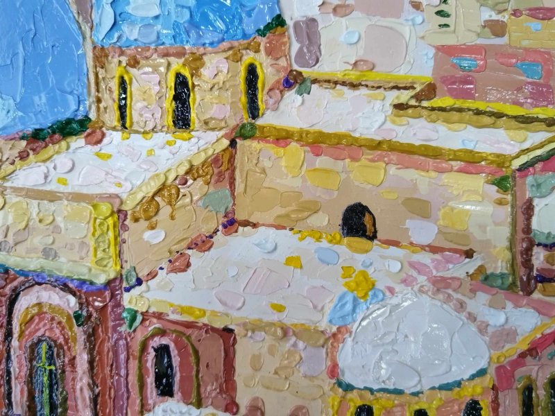 The temple of Hrist Resurrestion in Jerusalem, Painting Lidija Cvetkovic Jancic