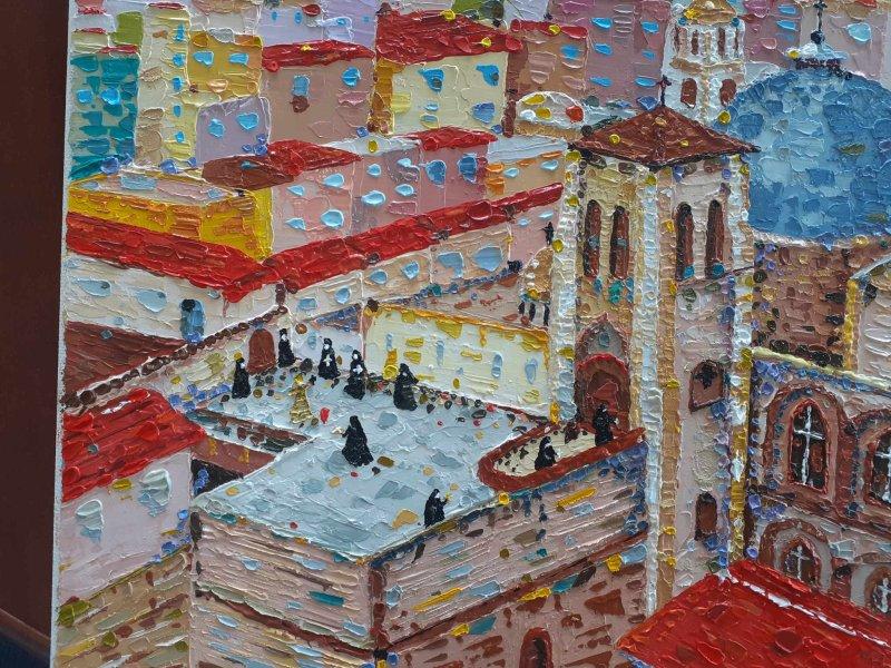 Church of Hristos Resurrection in Jerusalim, Painting Lidija Cvetkovic Jancic