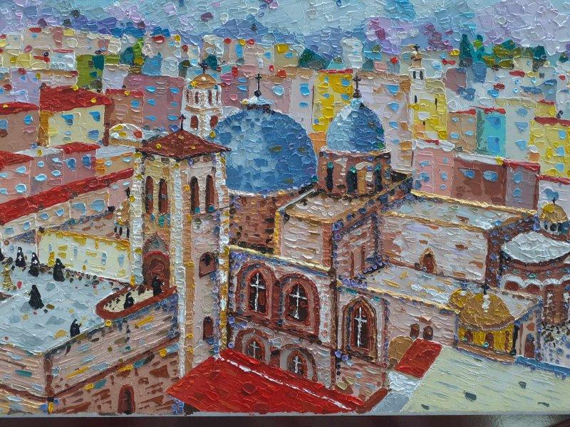 Church of Hristos Resurrection in Jerusalim, Painting Lidija Cvetkovic Jancic