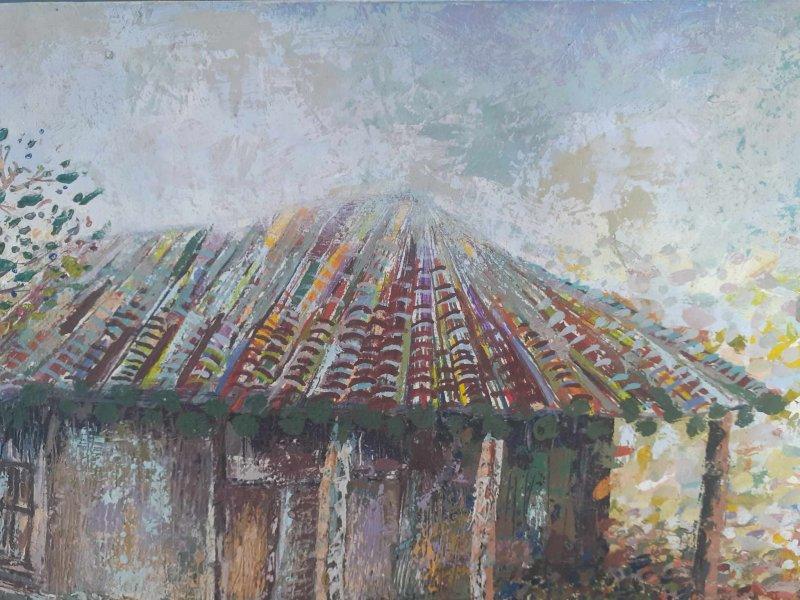Old house, Painting Lidija Cvetkovic Jancic