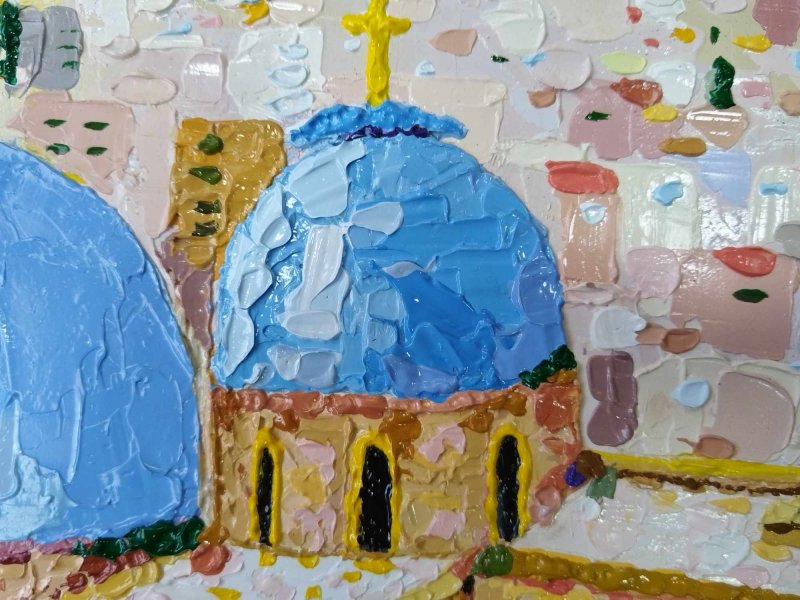 The temple of Hrist Resurrestion in Jerusalem, Painting Lidija Cvetkovic Jancic