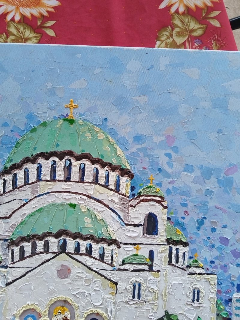 The temple of Holy Sava, Painting Lidija Cvetkovic Jancic
