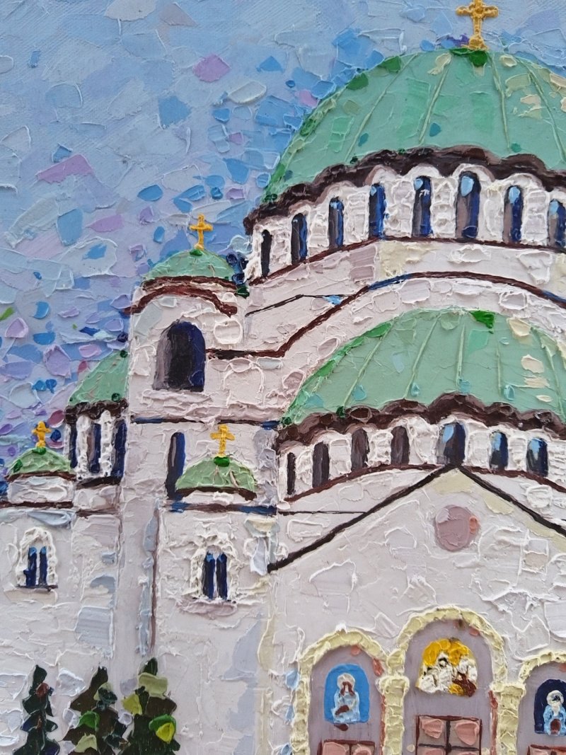 The temple of Holy Sava, Painting Lidija Cvetkovic Jancic