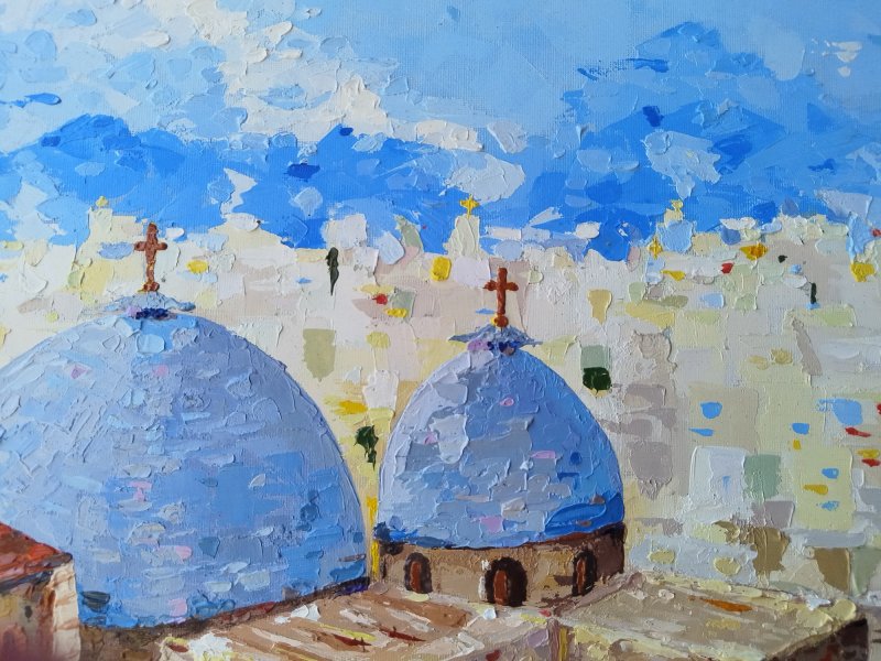 The Temple, Painting Lidija Cvetkovic Jancic