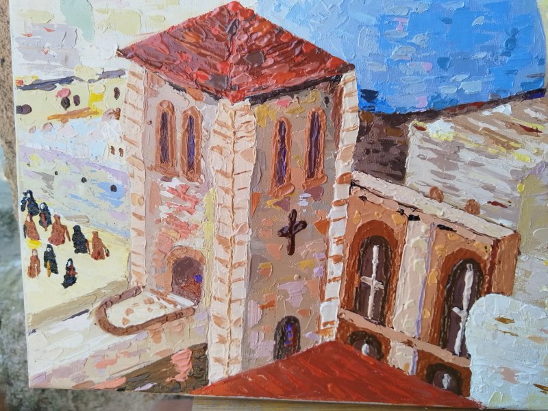 The Temple, Painting Lidija Cvetkovic Jancic