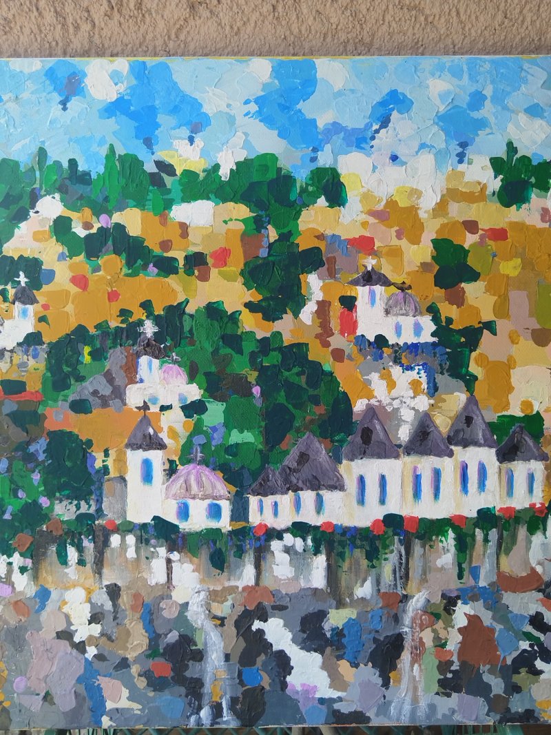 The old castle, Painting Lidija Cvetkovic Jancic