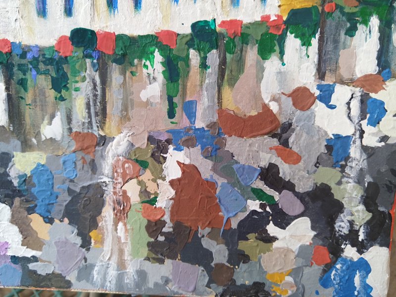 The old castle, Painting Lidija Cvetkovic Jancic
