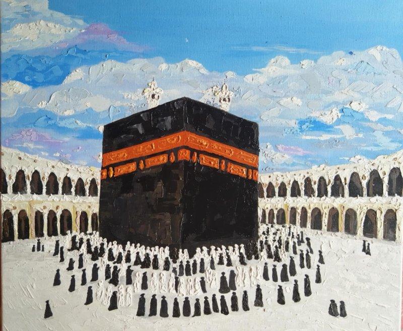 Mecca, Painting Lidija Cvetkovic Jancic