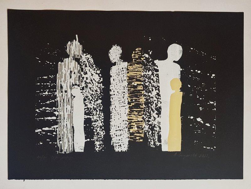 Crowd, Painting Aleksandra Stojanović
