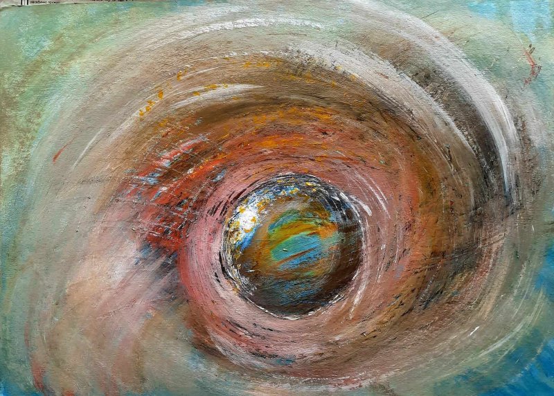 "An emotional whirlwind", Painting Dragica Židišić