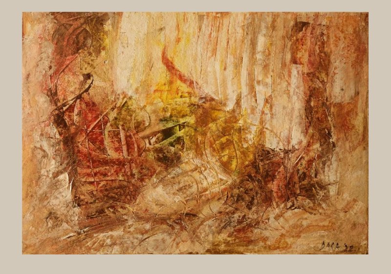 "Fire", Painting Dragica Židišić