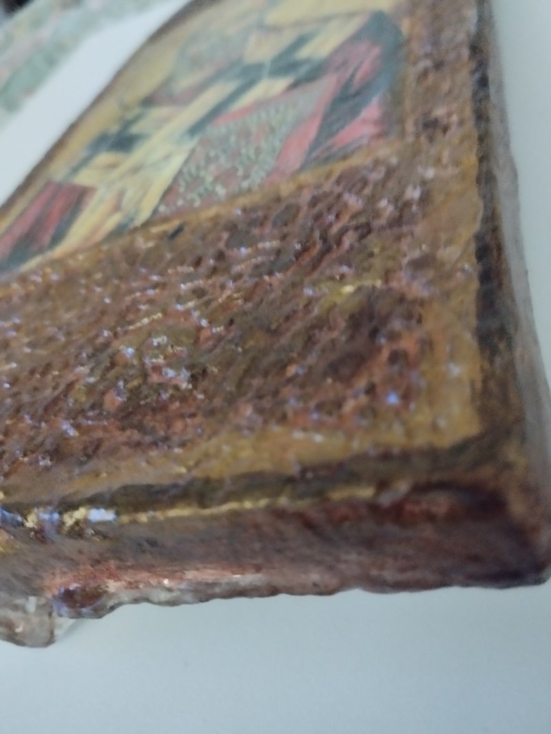 Ikona Svetog Nikole na biber crepu, Rukotvorina AlSteBo Art