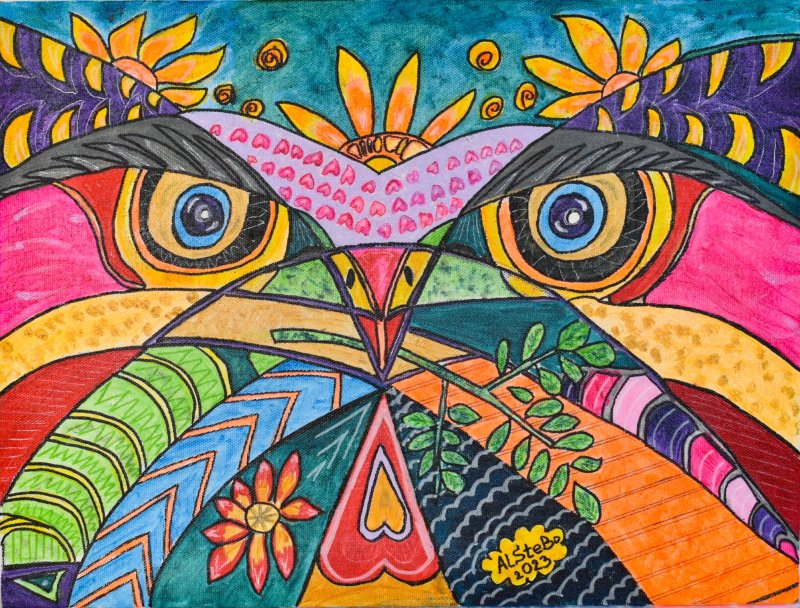Fertile fields, Painting AlSteBo Art