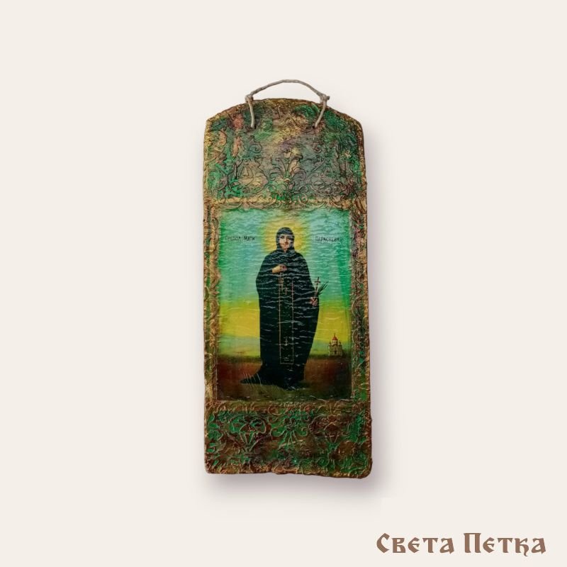 Ikona Svete Petke na biber crepu, Rukotvorina AlSteBo Art