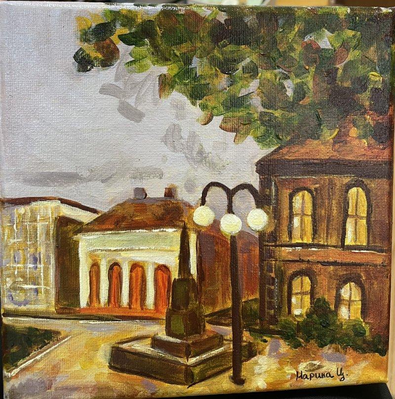 Town square Zajecar, Painting Marina Cvetković