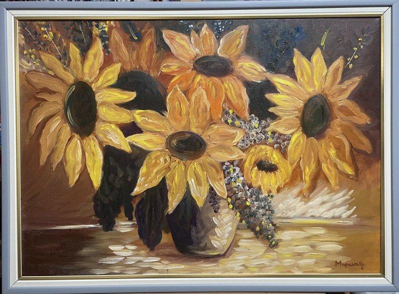 Sunflowers, Painting Marina Cvetković