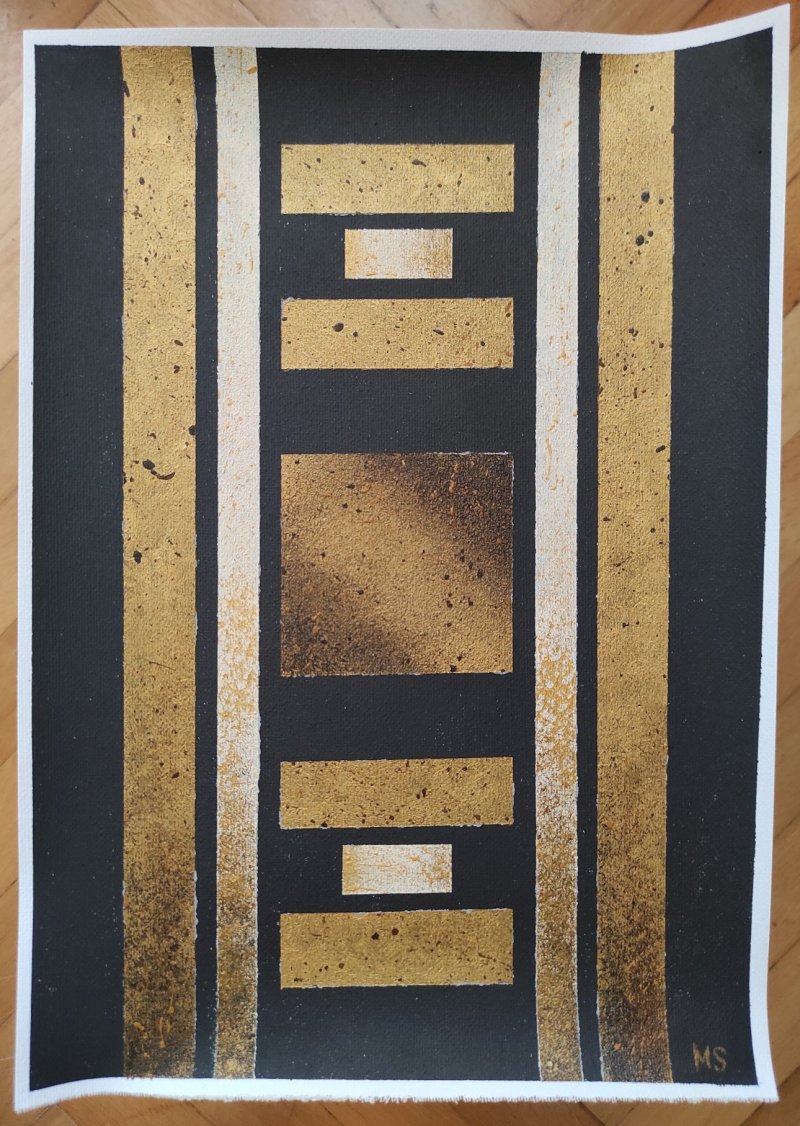 Golden Symmetry, Painting Milica Stronner
