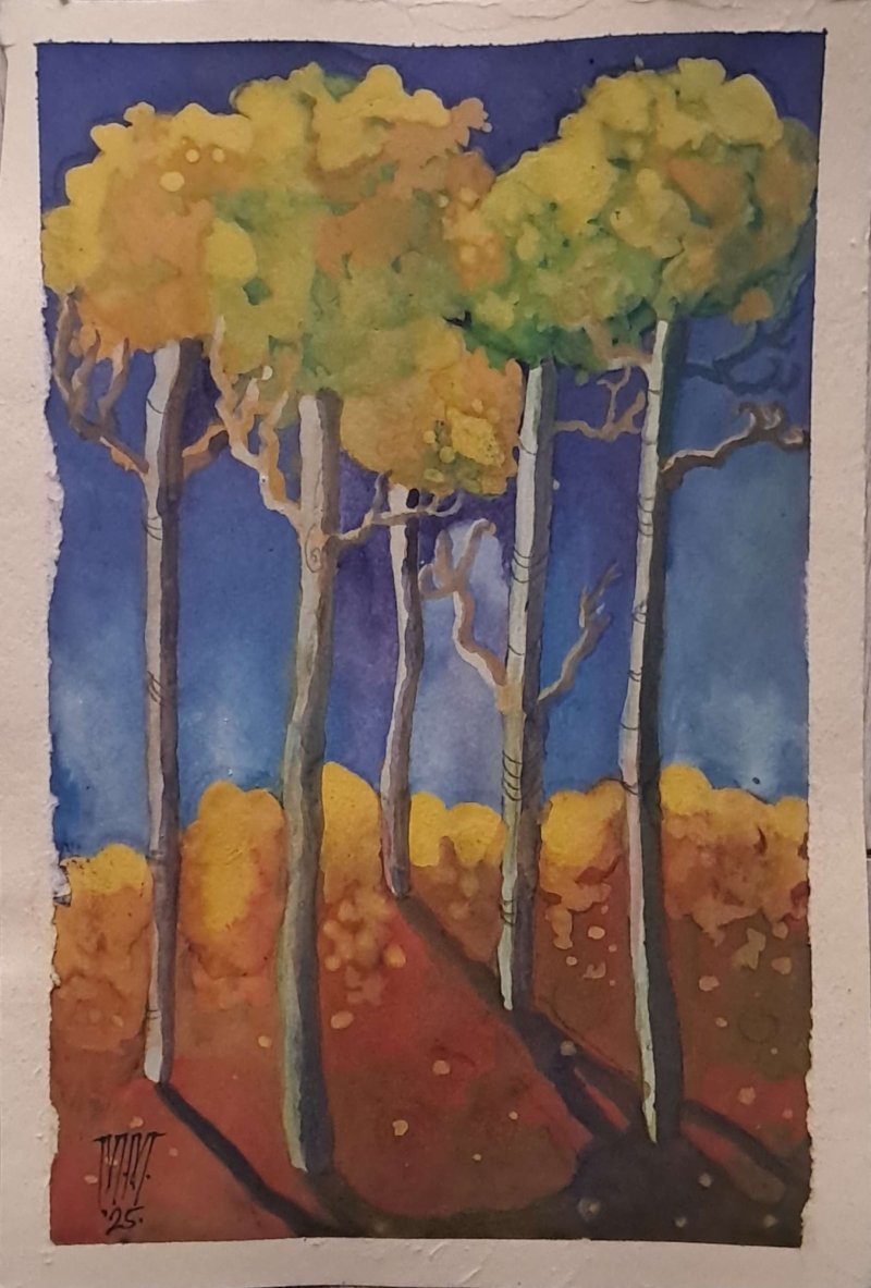 Magic of fall, Painting Milos Milosevic