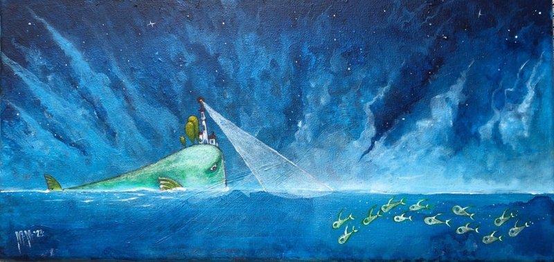searching, Painting Milos Milosevic