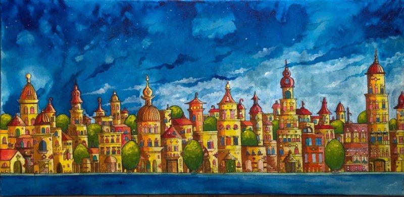 On the other side of the street, Painting Milos Milosevic