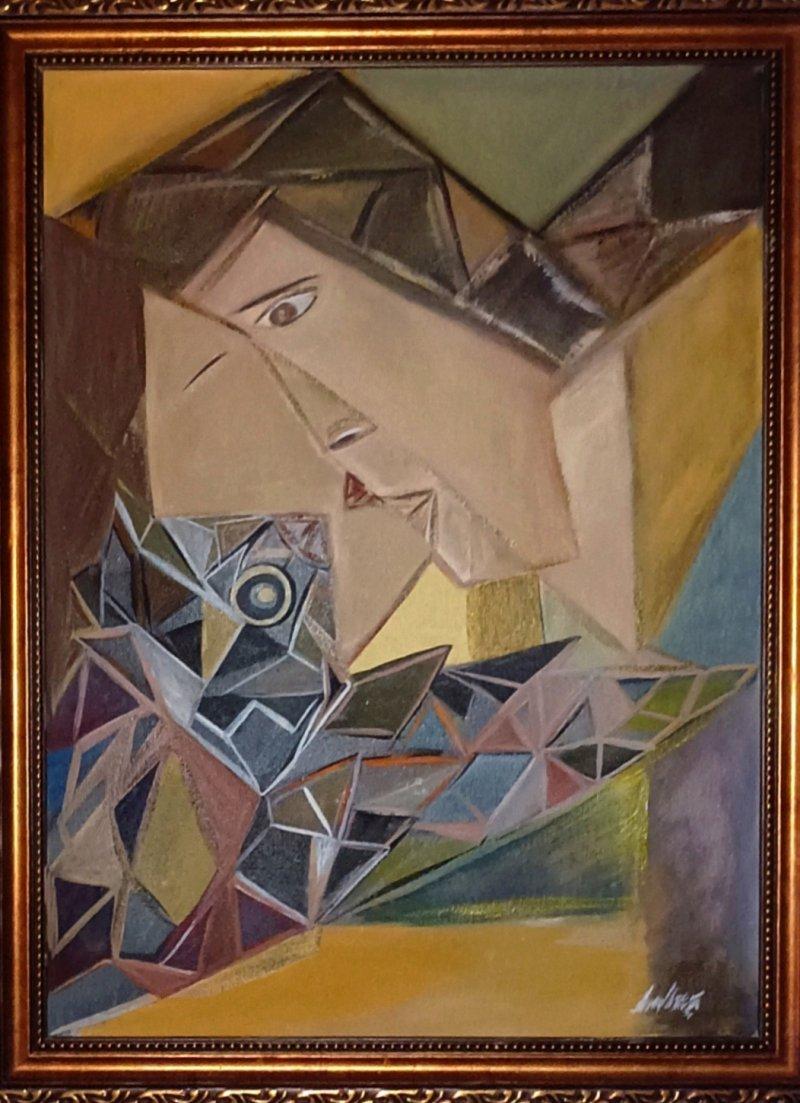 BIRTH OF LOVE, Painting Anna