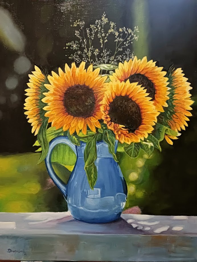 sunflowers, Painting Dragoslav