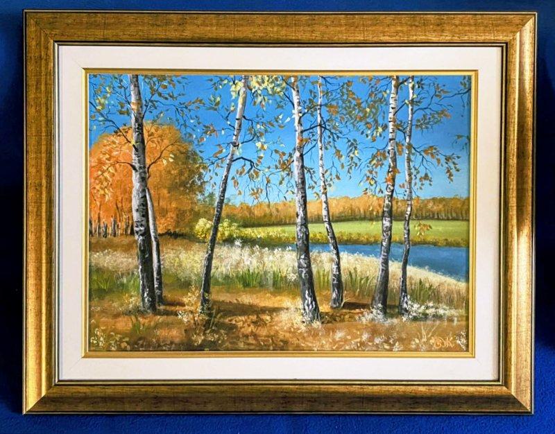 The birch tree, Painting Brankica Žuržulj