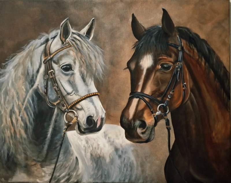 Horses, Painting Brankica Žuržulj