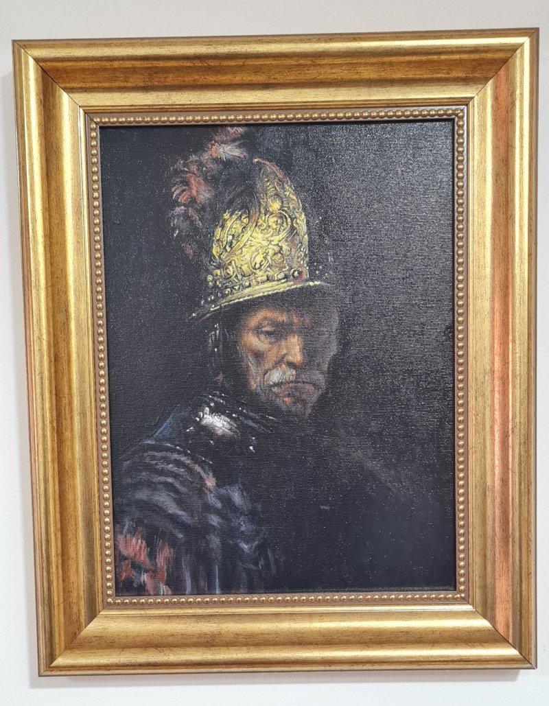 Rembrandt - The man with the golden helmet (reproduction), Painting Darko Tanaskovic