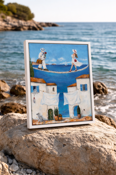 Mediterranean balance, Painting Tatjana Simić