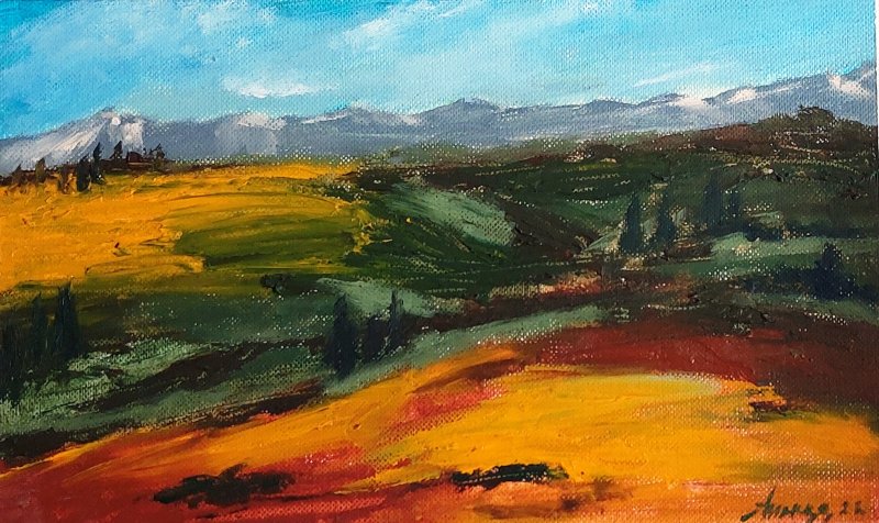 Landscape, Painting Antonina Anica