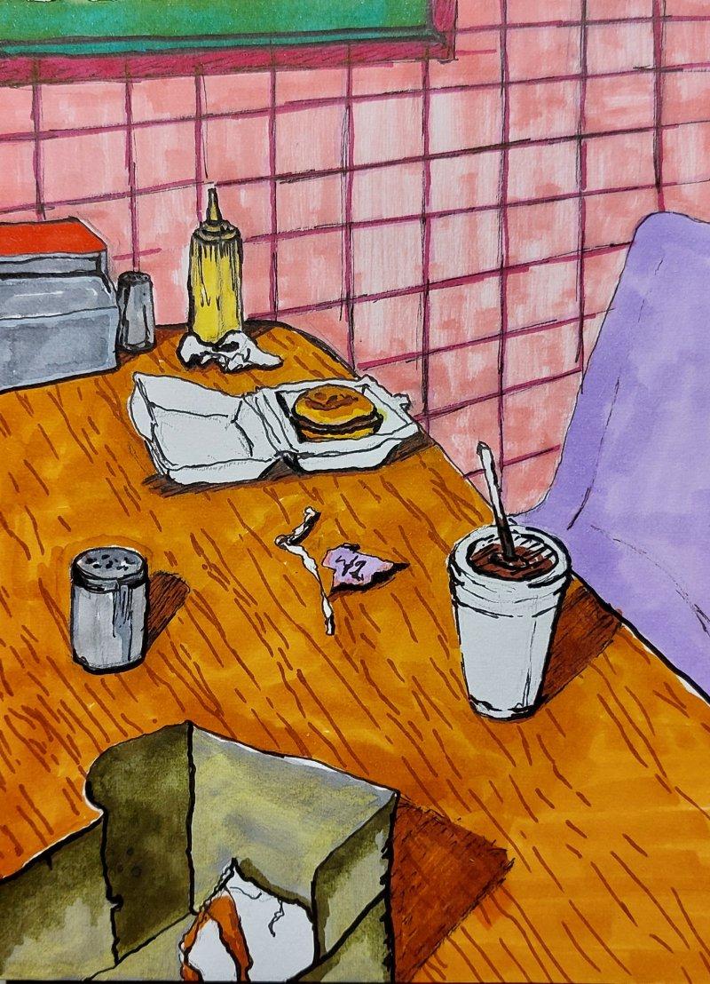 Still life, Drawing Antonina Anica