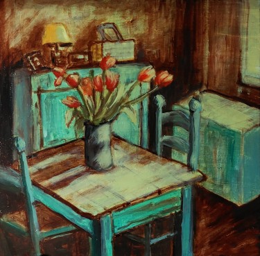 Tulips, Painting Antonina Anica