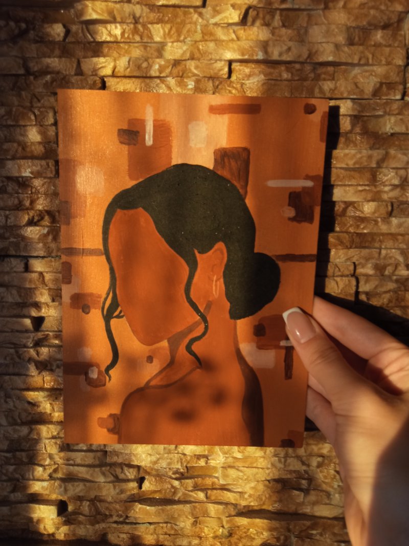 Girl without face, Painting Teodora