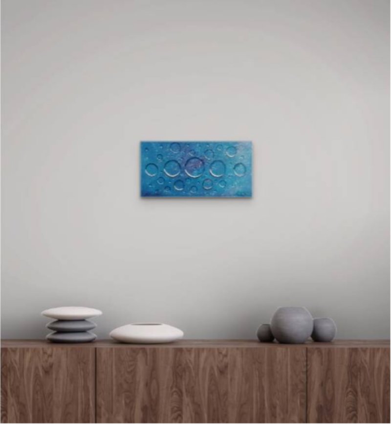 Blue meditation, Painting Nevenka