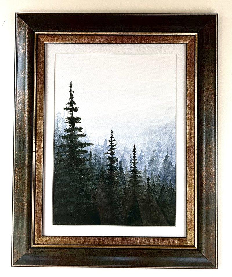 Forest fog, Painting Tijana Milojevic