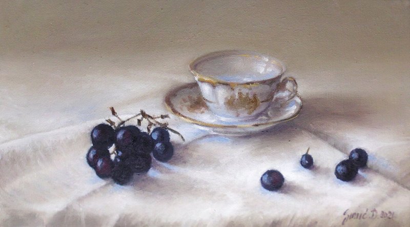 Still life- oil on canvas 20x35cm