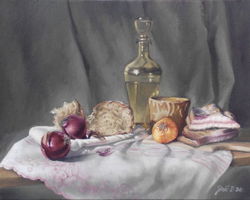 Banatski vez- ulje na platnu 40x50cm, Slika Simic Dragana