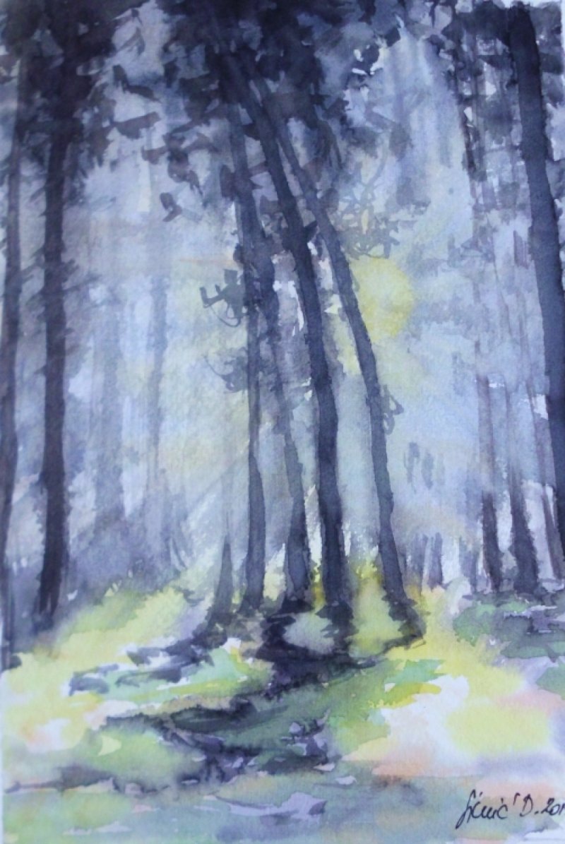 Watercolors - 4 pieces, dimension 19x28cm, Painting Simic Dragana