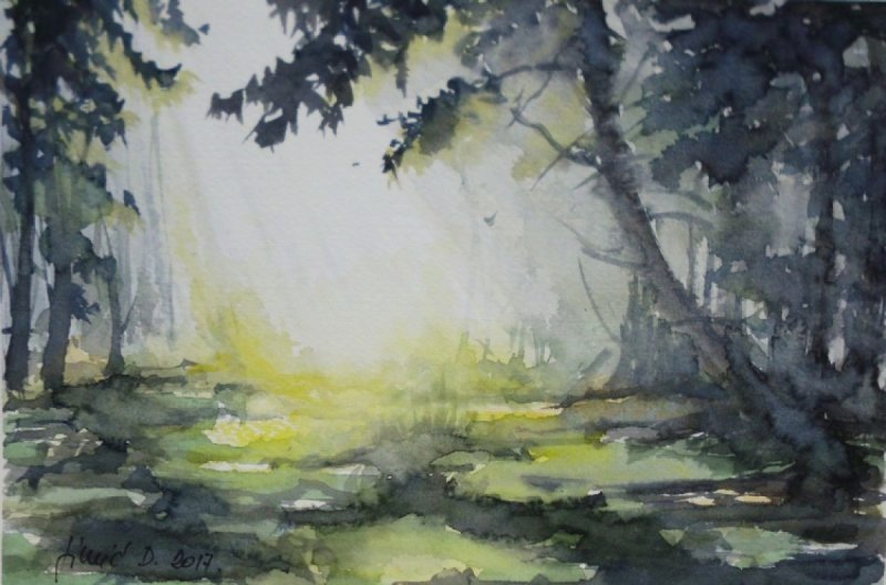 Watercolors - 4 pieces, dimension 19x28cm, Painting Simic Dragana