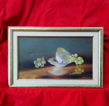 Porcelain cup- oil on canvas 28x43cm, Painting Simic Dragana